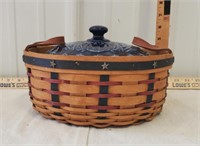 Longaberger basket includes covered casserole dish