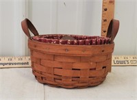 Longaberger basket, handles and liners