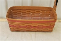 Longaberger basket, with divider tray