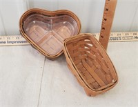 Longaberger baskets, heart shape