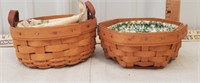 Longaberger baskets with liners
