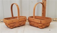 Longaberger baskets with tall handles