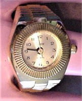 Vtg Gold-Tone Signed Ring Watch