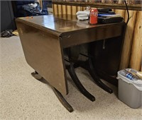 Drop side antique table
