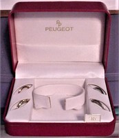 Vtg Peugeot Red Watch Box Case No Watch