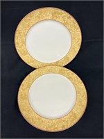 (4) Royal Doulton Cinnabar Dinner Plates 11 7/8"