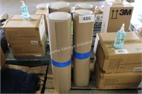 4- rolls thin cardboard sheeting/craft paper