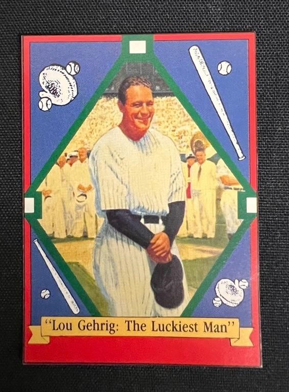 Lou Gehrig The Luckiest Man 1992 Baseball Card