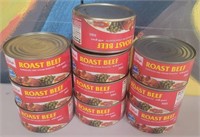 284 - LOT OF 10 CANS OF BEEF (A122)