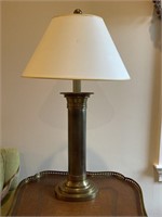Heavy brass table lamp