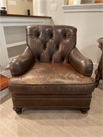 Hickory Chair Co. leather arm chair
