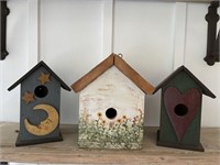 Lot of 3 Bird houses