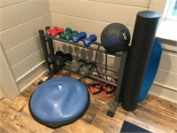 Weights and exercise equipment
