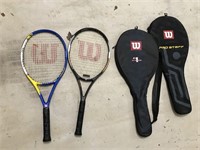 2 Wilson tennis rackets