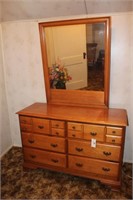 Six Drawer Dresser with mirror