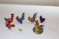 Blow glass Small Roosters