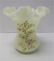 Hand Decorated Fenton Vase
