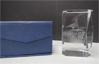 Crystal 'Big Apple' Paperweight