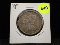 1888 O Silver Morgan dollar