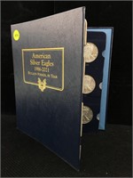 1986-2021 Complete Silver eagle dollars 999 Silve