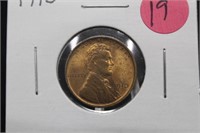 1910 Uncirculated Lincoln Wheat Cent