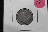 1876-S Seated Liberty Silver Dime