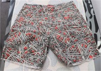Supreme Nails Work Short, Red, Size 34, New