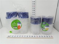 Plastic Containers (2) Packages - NIP