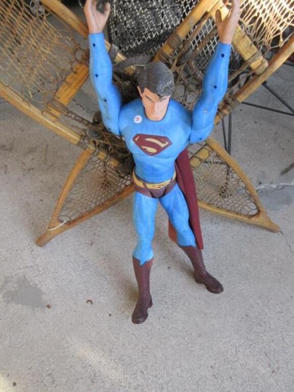 Large plastic articulate Superman figure