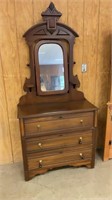 Cottage style dresser with mirror 37” x 16” x 80”