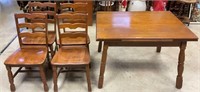 Maple table & 4 chairs