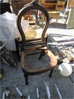 Victorian side chair frame