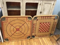 2 Vintage Carrom Boards