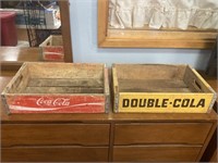 2 Vinatge Wooden Soda Crates