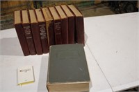 Vintage encyclopedias, Bible, Library of universal