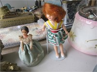 2 vintage Mid-20th C dolls