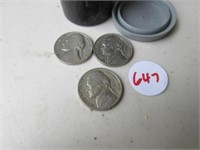 3 1942 nickels