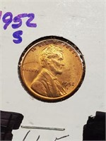 BU 1952-S Wheat Penny