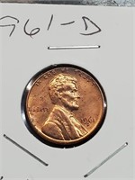 Uncirculated 1961-D Lincoln Penny