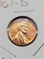 BU 1961-D Lincoln Penny