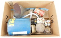 * Large Group of Old Oil Cans, Etc.