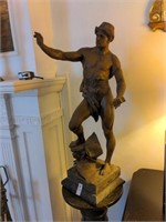 30 1/2" Bronze statue "Calamus et Malleus" by