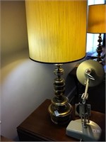 Pair of Stiffel Tall Table Lamps Brass