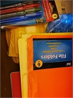 Drawer lot of file folders & note books