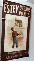 Vintage poster- Estey Organs & Pianos - 15 x 27