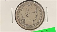 1908-S Silver Barber Quarter