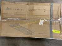 FlowWall 2-pk  metal bracket shelf