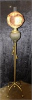Converted Victorian Oil Lamp on Stand, with
