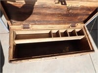 Carpenter's Trunk w/ Removeable Insert & Iron