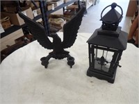 Lamp & Eagle Candle Holders